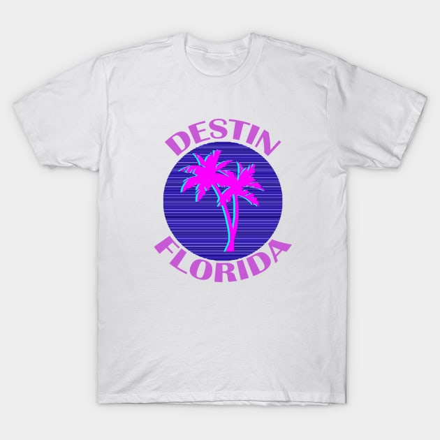 Destin Florida Neon T-Shirt by PSdesigns